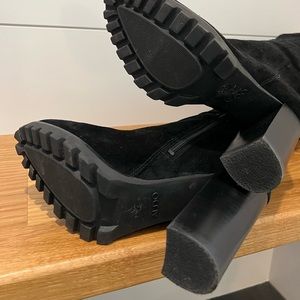 suede knee high boots